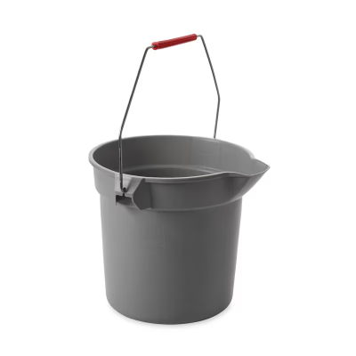 Brute® Mop Bucket 10 QT Heavy Duty HDPE Gray Round 1/Each