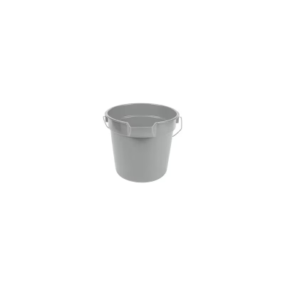 Pail 10 QT Gray Round 1/Each