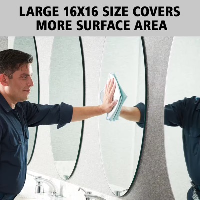 Hygen™ Glass Cloth 16X16 IN Microfiber Blue 12/Case