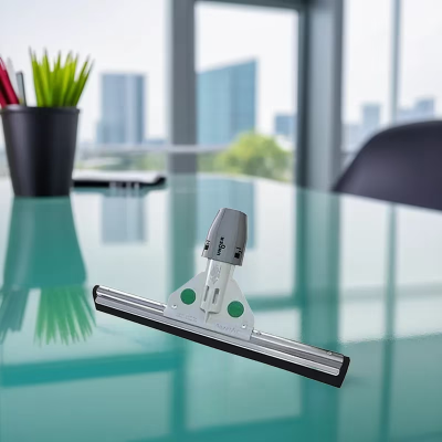 SmartFit Floor Squeegee Standard Plastic Steel Rubber Gray Black With 22IN Head 1/Each