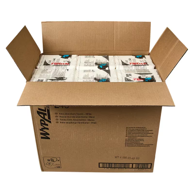 WypAll® L40 Cleaning Wipe 12X12.5 IN DRC White 1/4 Fold Extra Absorbent 56 Count/Pack 18 Packs/Case 1008 Count/Case