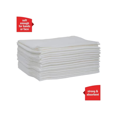WypAll® L40 Cleaning Wipe 12X12.5 IN DRC White 1/4 Fold Extra Absorbent 56 Count/Pack 18 Packs/Case 1008 Count/Case