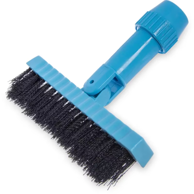 Carlisle Foodservice Products® Flo-Pac® Grout & Tile Brush 7.5 IN Plastic Nylon Blue Pivoting 1/Each