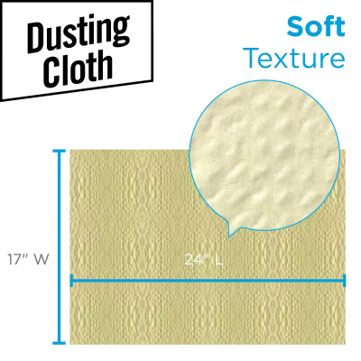 Brawny® Professional General Purpose Duster 17X24 IN 1 PLY Cloth Yellow 50 Sheets/Pack 4 Packs/Case 200 Sheets/Case