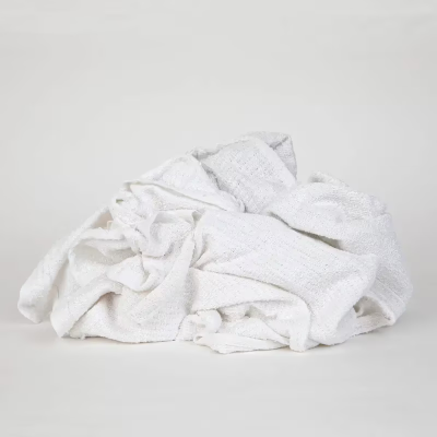 HOSPECO® Clean Up Towel Rag 10 LB Medium (MED) Cotton White Rectangle 1/Case
