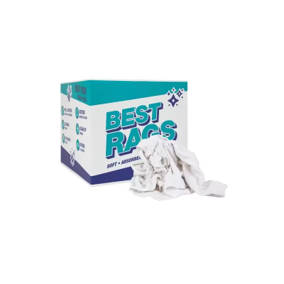 HOSPECO® Clean Up Towel Rag 10 LB Medium (MED) Cotton White Rectangle 1/Case