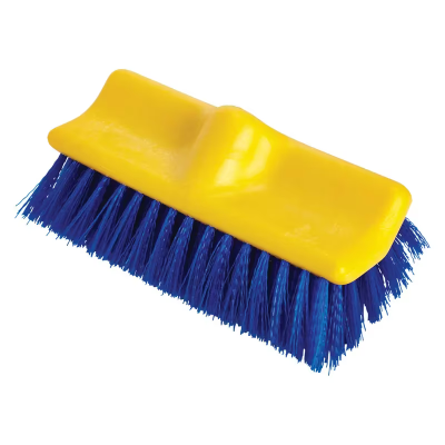Floor Brush 10.00X10.50X3.50 IN PP Blue Bi-Level 1/Each