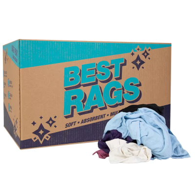 Monarch Brands T-Shirt Rag 25 LB Cotton Multicolor 25/Case