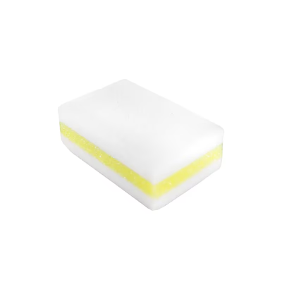 Impact® Amazing Sponge™ Scrub Sponge 5.8X3.5 IN Melamine White Yellow 3 Layer 30/Case