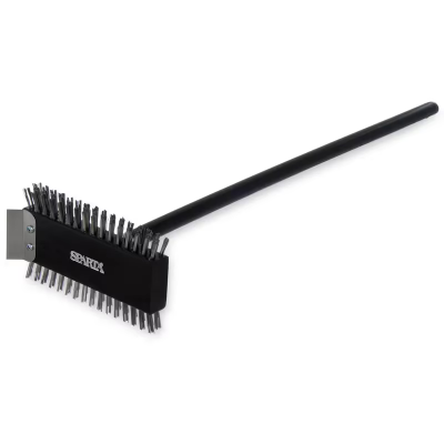 Sparta® Grill Brush 8.50X5X1.50 IN Stainless Steel Wood Long Handle With 8IN Head 1/Each