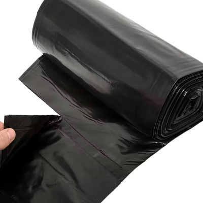 Victoria Bay Can Liner 38X58 IN 60 GAL Black LLDPE 2MIL Roll 100/Case