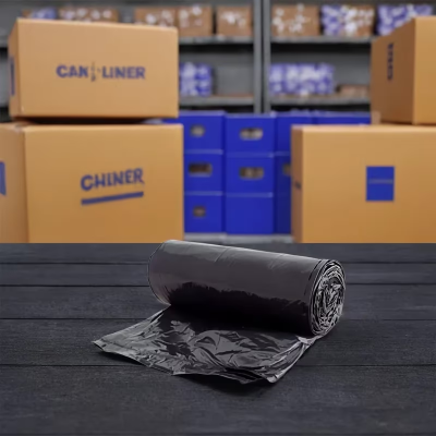 Victoria Bay Can Liner 30X36 IN 20-30 GAL Black LLDPE 0.9MIL Roll 200/Case