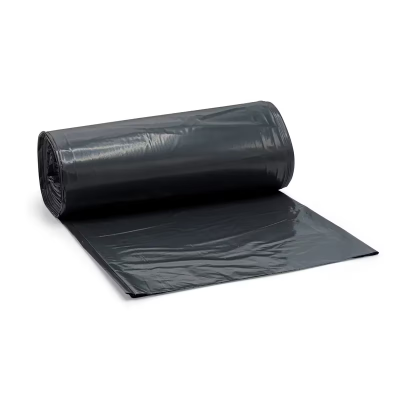 Victoria Bay Can Liner 40X48 IN Black Plastic 12MIC Roll 25 Count/Pack 10 Packs/Case 250 Count/Case
