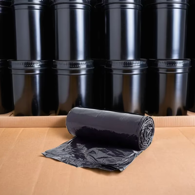 Victoria Bay Can Liner 33X39 IN 33 GAL Black LLDPE 1.5MIL Roll 100/Case