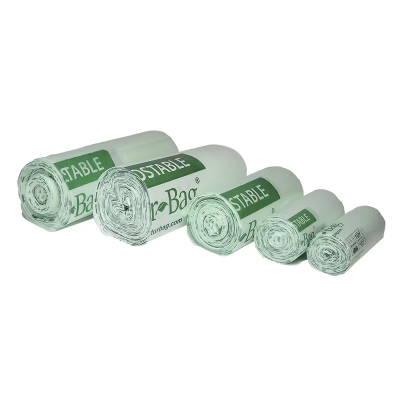 Victoria Bay Compostable Liner 22X29 IN 13 GAL Green Biopolymer 0.75MIL Roll 25 Count/Roll 10 Rolls/Case