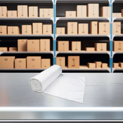 Victoria Bay Can Liner 38X58 IN 60 GAL Clear LLDPE 0.8MIL Roll 20 Count/Roll 5 Rolls/Case 100 Count/Case