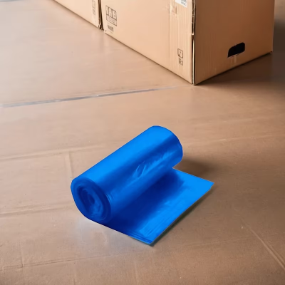 Victoria Bay Can Liner 40X46 IN 40-45 GAL Blue LLDPE 1MIL Roll Opaque 10 Count/Roll 10 Rolls/Case 100 Count/Case