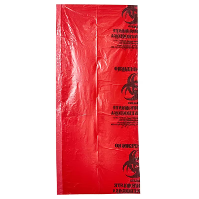 Biohazard Bag 40X47 IN Red Plastic 1.3MIL 100/Case