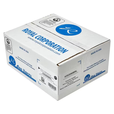 Can Liner 43X50 IN Black LLDPE 0.7MIL 100/Case