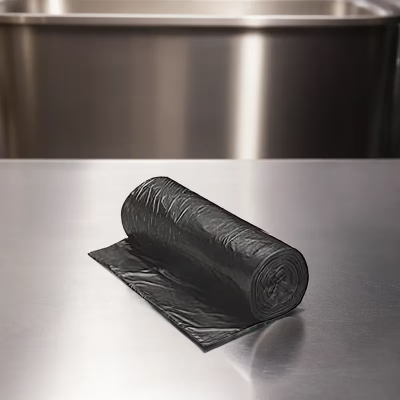 Can Liner 26X24X48 IN Black Plastic 3.2MIL Roll 100/Roll