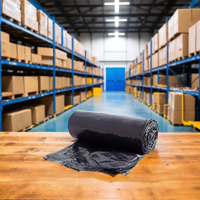 Can Liner 40X48 IN Black HMW-HDPE 16MIC 250/Case