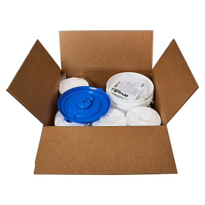 Kimtech™ Prep Cleaning Wipe 12X6 IN White Centerpull Bucket Bleach Disinfectants Sanitizers 140 Count/Pack 6 Packs/Case