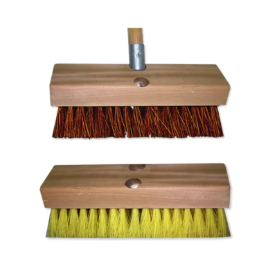 Deck Brush 10 IN Wood PP 2IN Bristles 1/Each