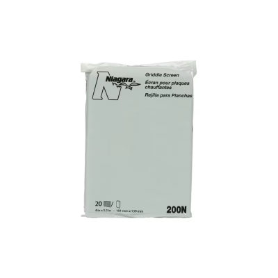 Niagara™ 200N Griddle Screen 4X5.5 IN Heavy Duty Resin Gray Rectangle 20 Count/Pack 10 Packs/Case 200 Count/Case