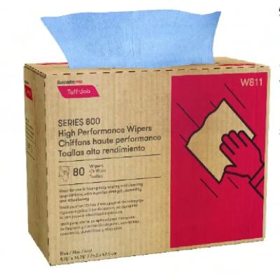 Wipers Blue Pro Tuff Interfold 1 Ply  80 X 5/Cs