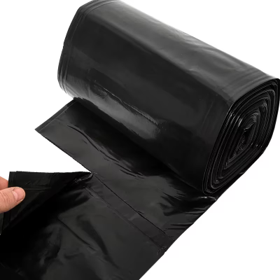 Victoria Bay Can Liner 38X58 IN 60 GAL Black LLDPE 1.5MIL Roll 100/Case
