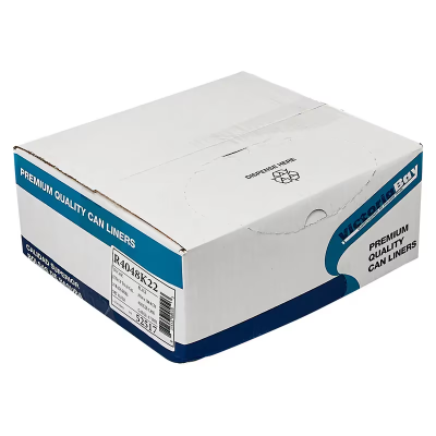 Victoria Bay Can Liner 40X48 IN Black Plastic 22MIC Roll 25 Count/Pack 6 Packs/Case 150 Count/Case