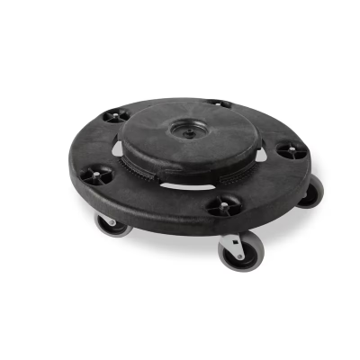 Brute® Trash Can Dolly 18.25X18.25X6.63 IN 250 LB Black Resin Round Swivel 1/Each