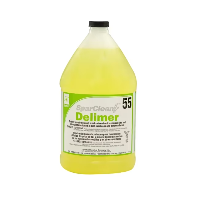 SparClean® Delimer 55 Unscented Delimer & Descaler 1 GAL Dishmachine Acidic 4/Case
