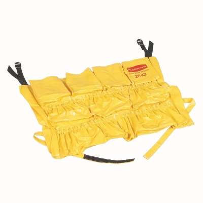 Brute® Receptacle Caddy Bag 14X10.5X1.5 IN Yellow Vinyl Nylon 1/Each