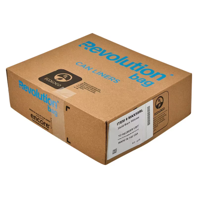 Can Liner 38X58 IN Black LLDPE 1MIL Coreless 25 Count/Pack 4 Packs/Case 100 Count/Case