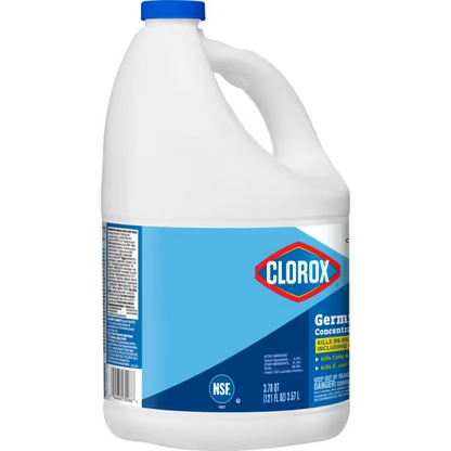 Clorox® Bleach 121 FLOZ Concentrate Antibacterial Child Resistant Screw Cap 3/Case