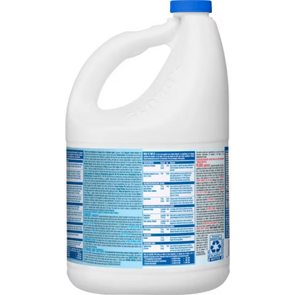 Clorox® Bleach 121 FLOZ Concentrate Antibacterial Child Resistant Screw Cap 3/Case