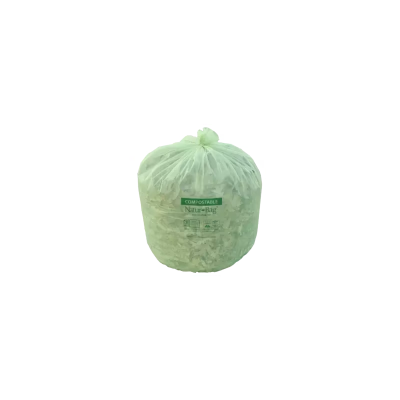 Compostable Liner 28X44 IN 23 GAL Green Plastic 0.9MIL 200/Case