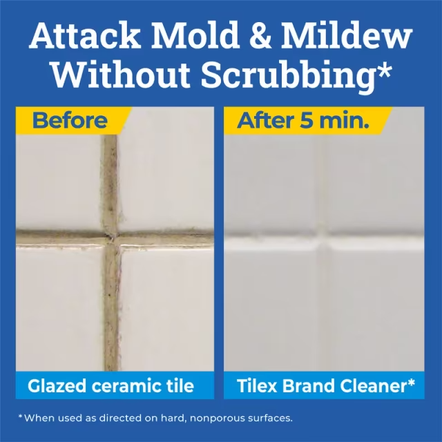 Tilex® Mildew Remover Deodorizer 32 FLOZ Multi Surface RTU Sodium Hypochlorite Antibacterial 9/Case