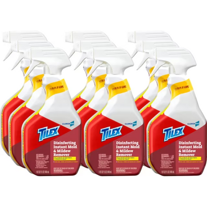 Tilex® Mildew Remover Deodorizer 32 FLOZ Multi Surface RTU Sodium Hypochlorite Antibacterial 9/Case