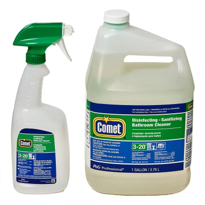 Comet Citrus Scent Restroom Cleaner One-Step Disinfectant 1 GAL Concentrate Closed Loop Non-Abrasive 3/Case